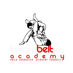 black belt academy logo on transparent canvas